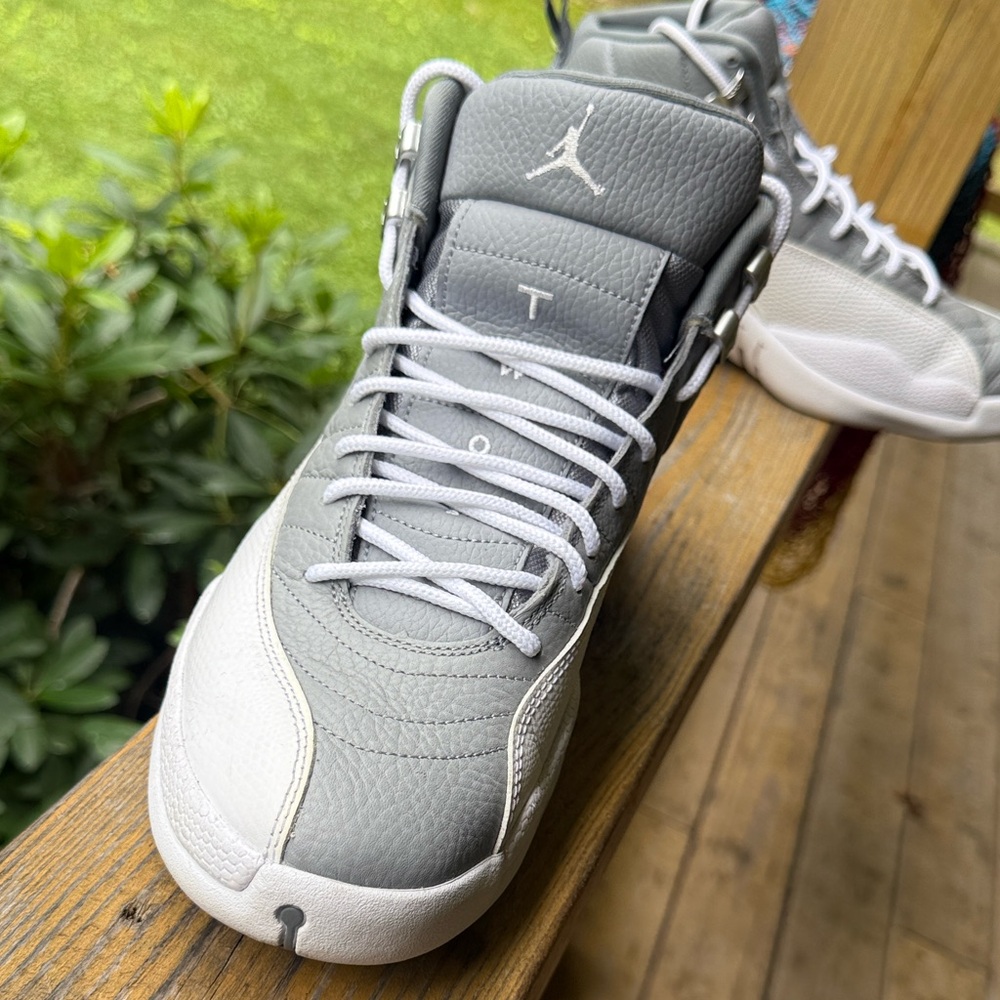 Jordan 12 retro cool Gray and White